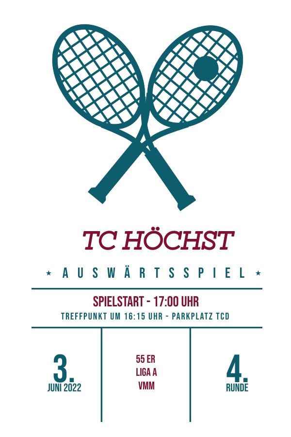 TC H�chst gegen TC Dornbirn in der 4. Runde der VMM 2022